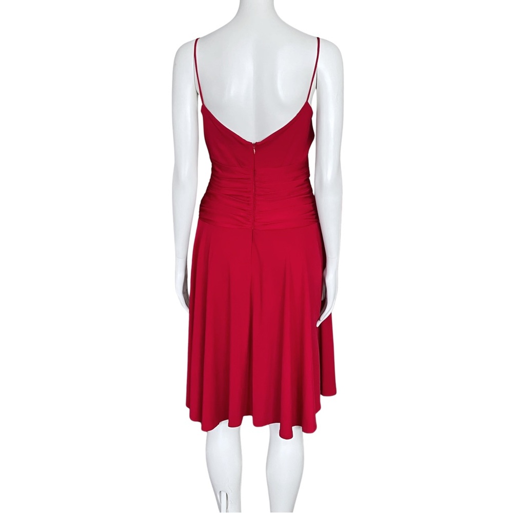 Vintage Y2K Red Hoco Cocktail Dress Medium Homecoming Wedding Guest Retro Vampy - Picture 5 of 11